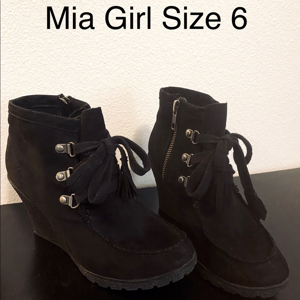 Black Suede Booties